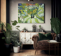 Stairway At Auvers By Vincent Van Gogh Fine Art Print