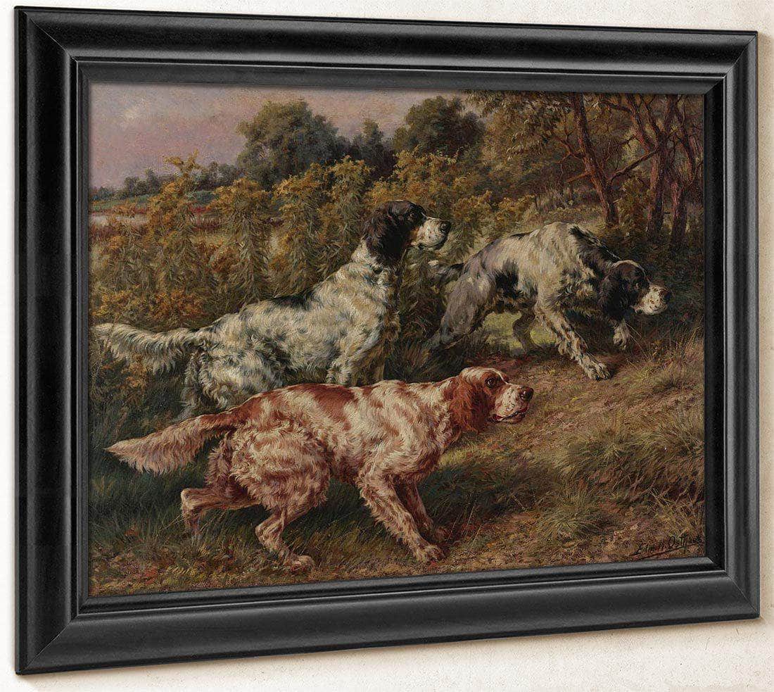Stalking Setters By Edmund Henry Osthaus Fine Art Print