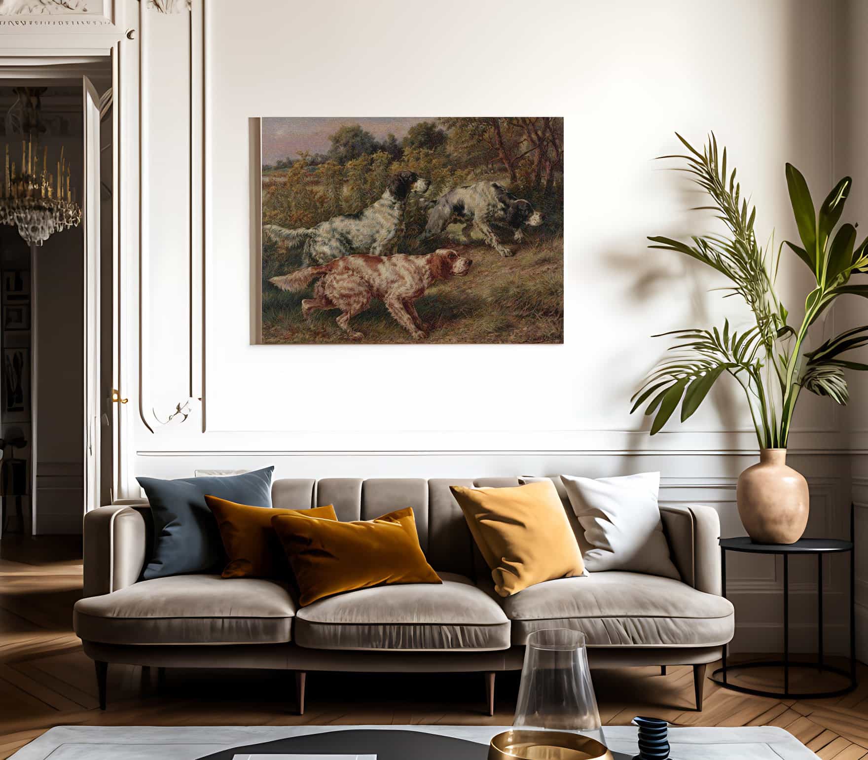 Stalking Setters By Edmund Henry Osthaus Fine Art Print