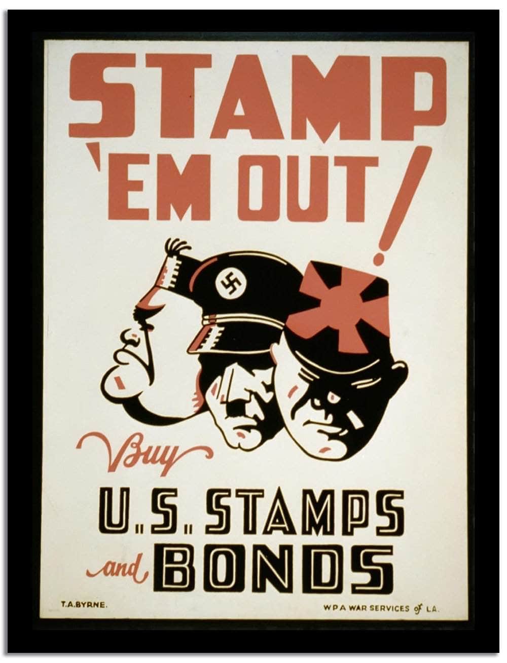 Stamp Em Out  Wpa Vintage Advertising Fine Art Print