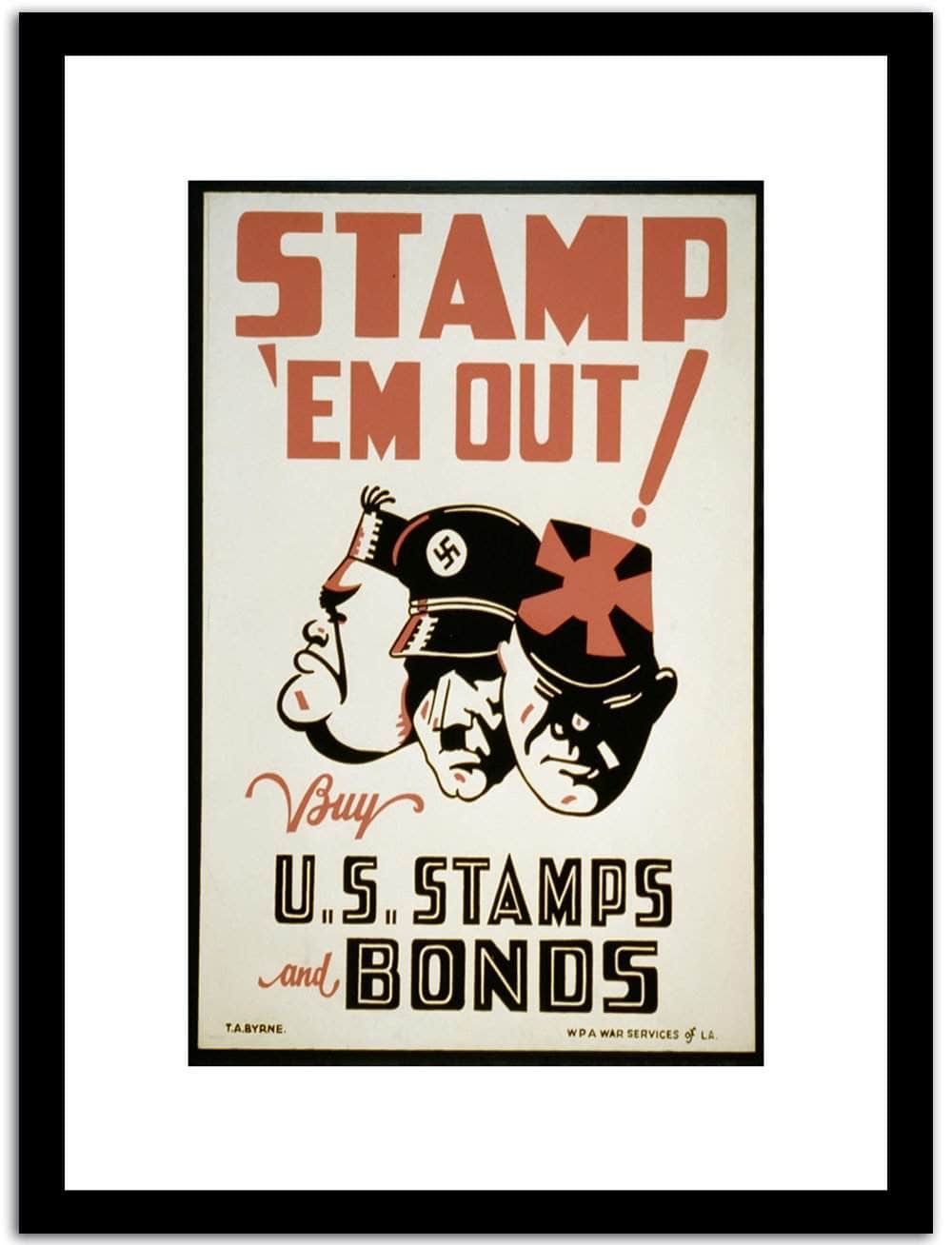 Stamp Em Out  Wpa Vintage Advertising Fine Art Print