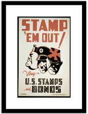 Stamp Em Out  Wpa Vintage Advertising Fine Art Print