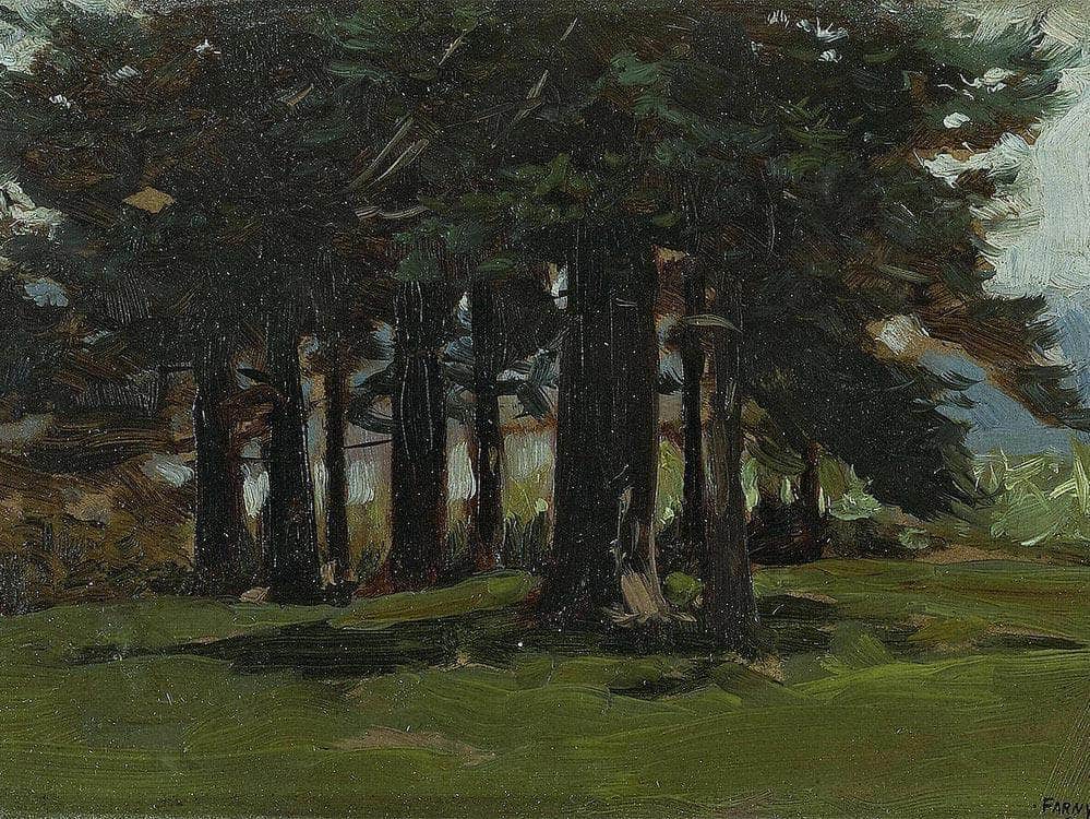 Stand Of Trees, 1904 By Henry F. Farny Fine Art Print