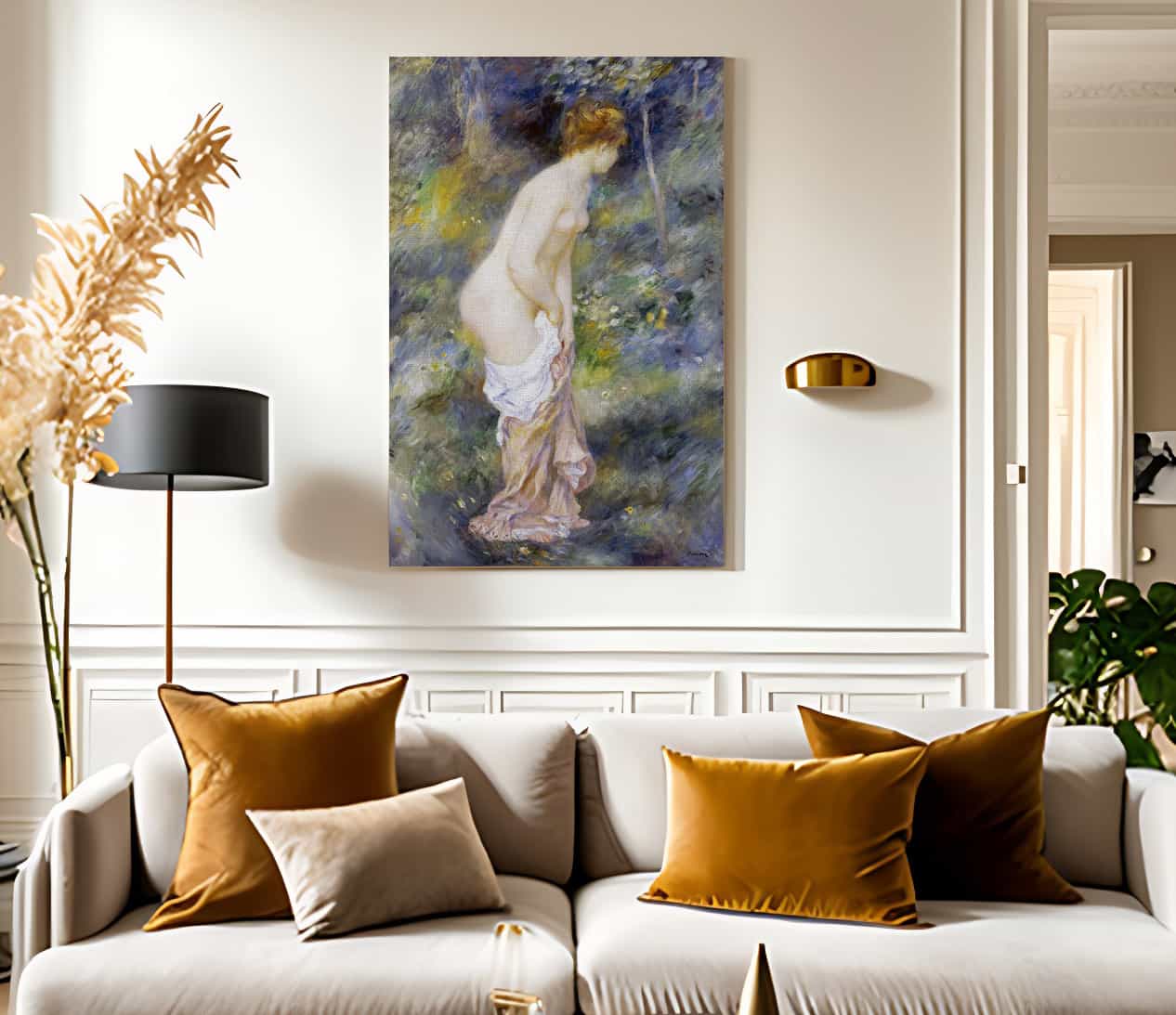 Standing Bather By Pierre Auguste Renoir Fine Art Print