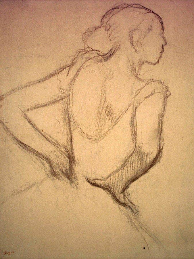 Standing Dancer By Edgar Degas Fine Art Print