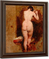 Standing Female Nude, Back View By William Etty Fine Art Print