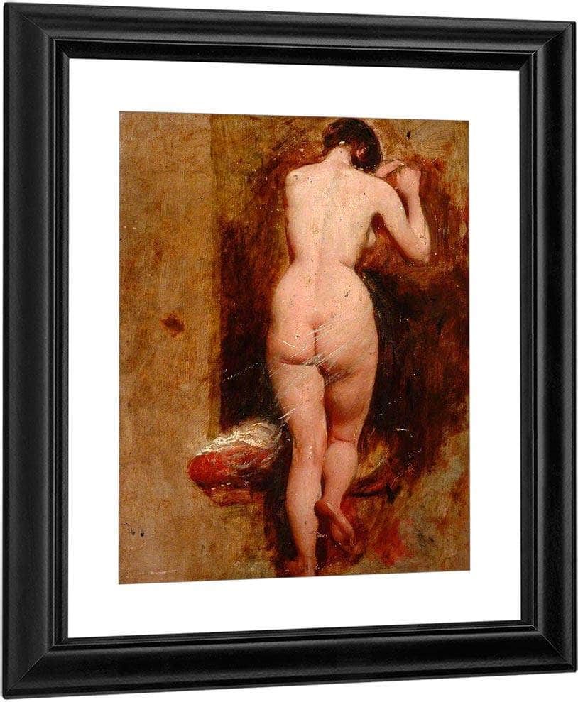 Standing Female Nude, Back View By William Etty Fine Art Print