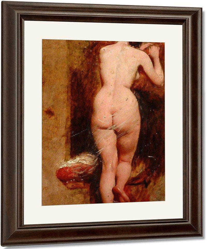 Standing Female Nude, Back View By William Etty Fine Art Print