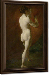 Standing Female Nude Seen From Behind By William Etty Fine Art Print