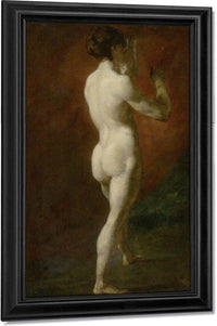 Standing Female Nude Seen From Behind By William Etty Fine Art Print