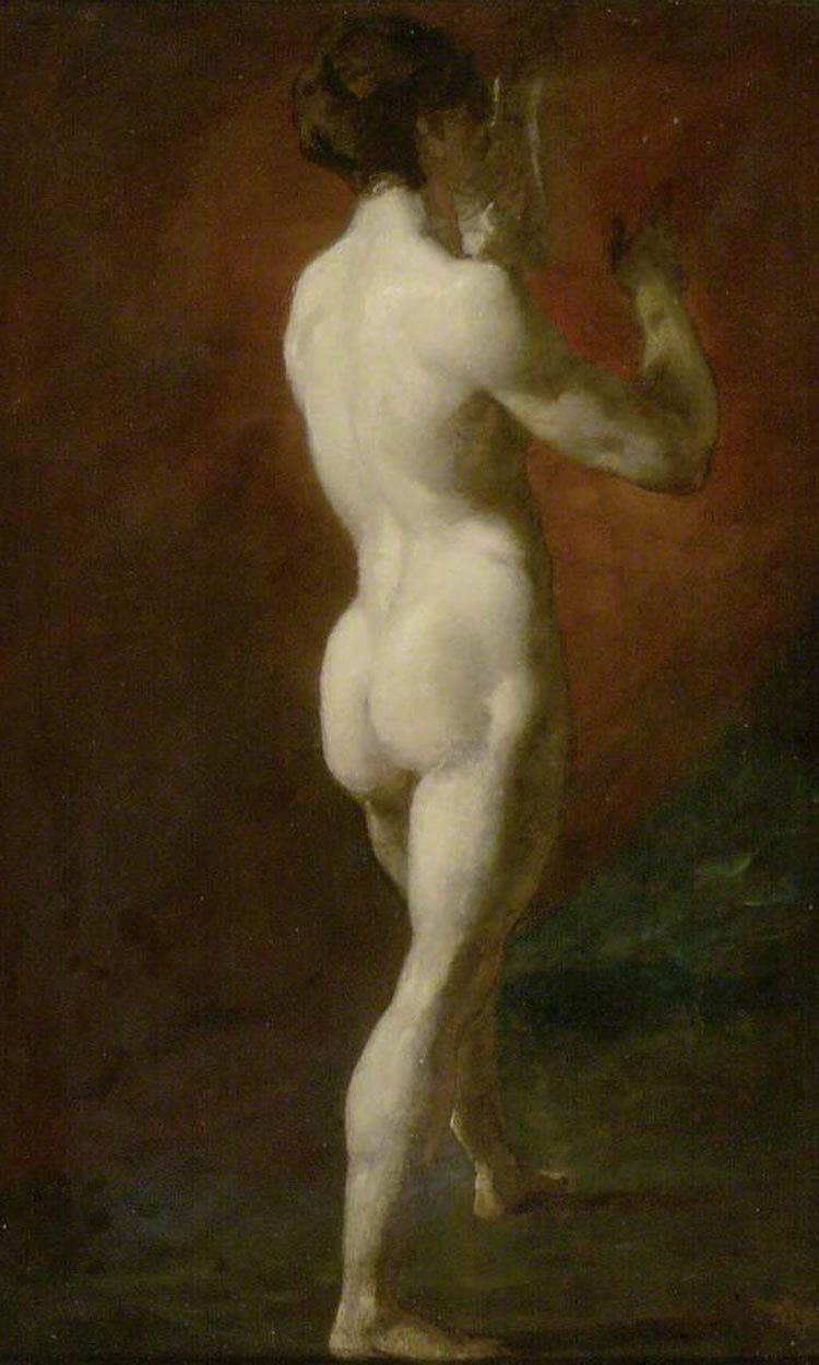 Standing Female Nude Seen From Behind By William Etty Fine Art Print