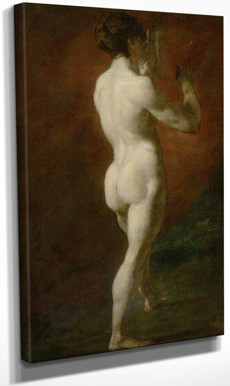 Standing Female Nude Seen From Behind By William Etty Fine Art Print