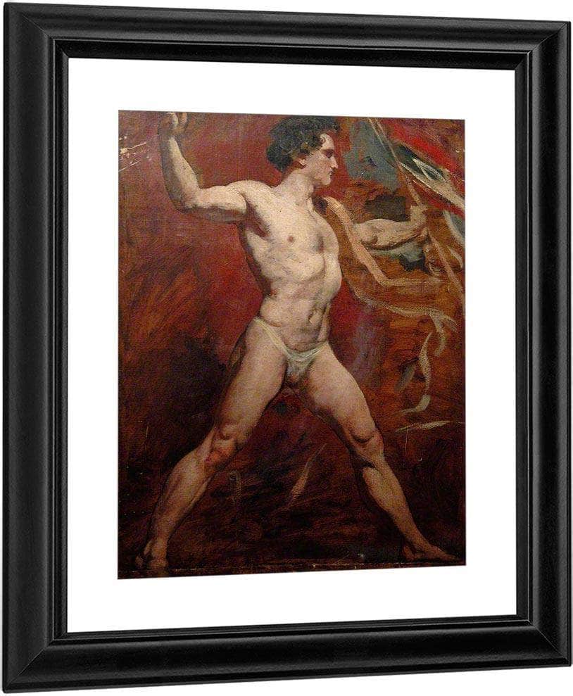 Standing Male Nude 2 By William Etty Fine Art Print