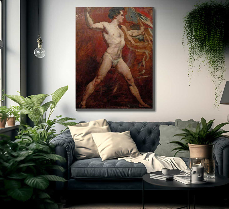 Standing Male Nude 2 By William Etty Fine Art Print