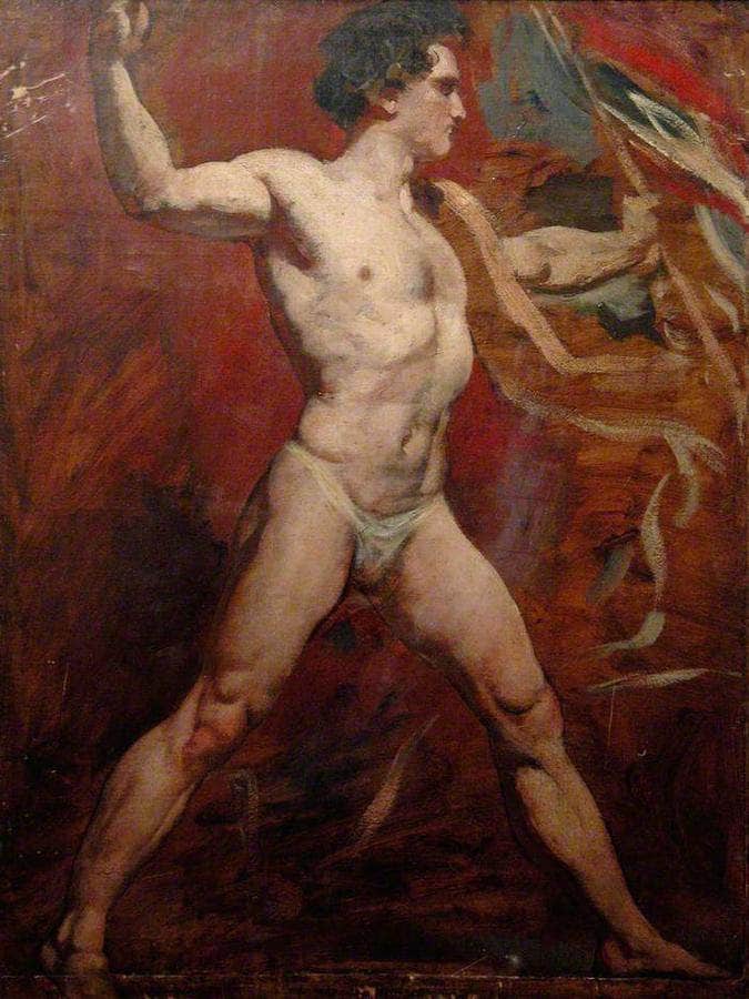 Standing Male Nude 2 By William Etty Fine Art Print
