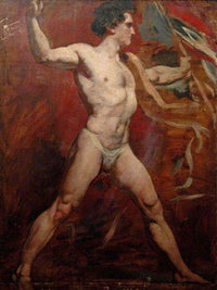 Standing Male Nude 2 By William Etty Fine Art Print