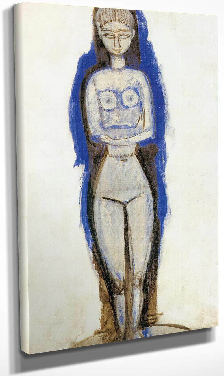 Standing Nude 191112 By Amedeo Modigliani Fine Art Print