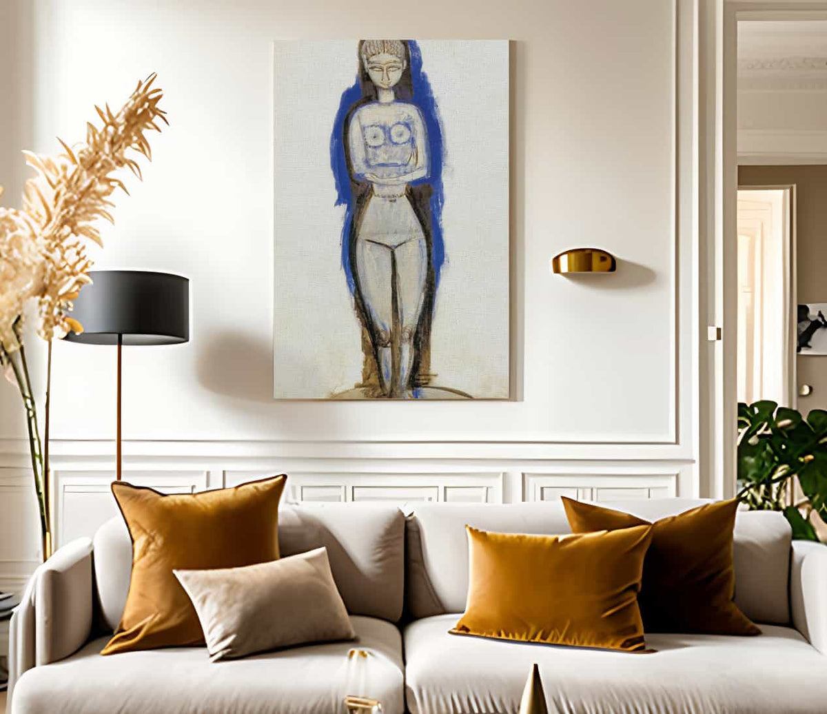 Standing Nude 191112 By Amedeo Modigliani Fine Art Print