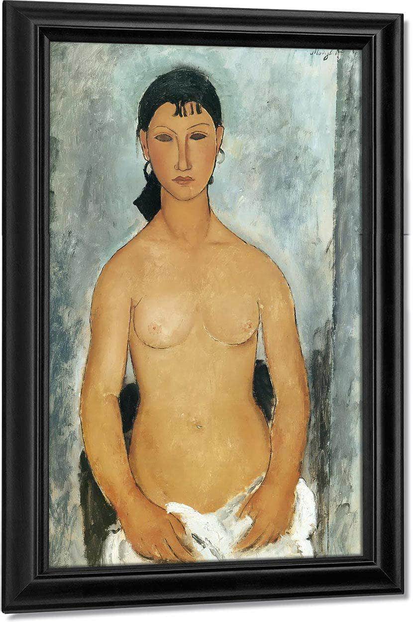Standing Nude  Elvira 1918 By Amedeo Modigliani Fine Art Print