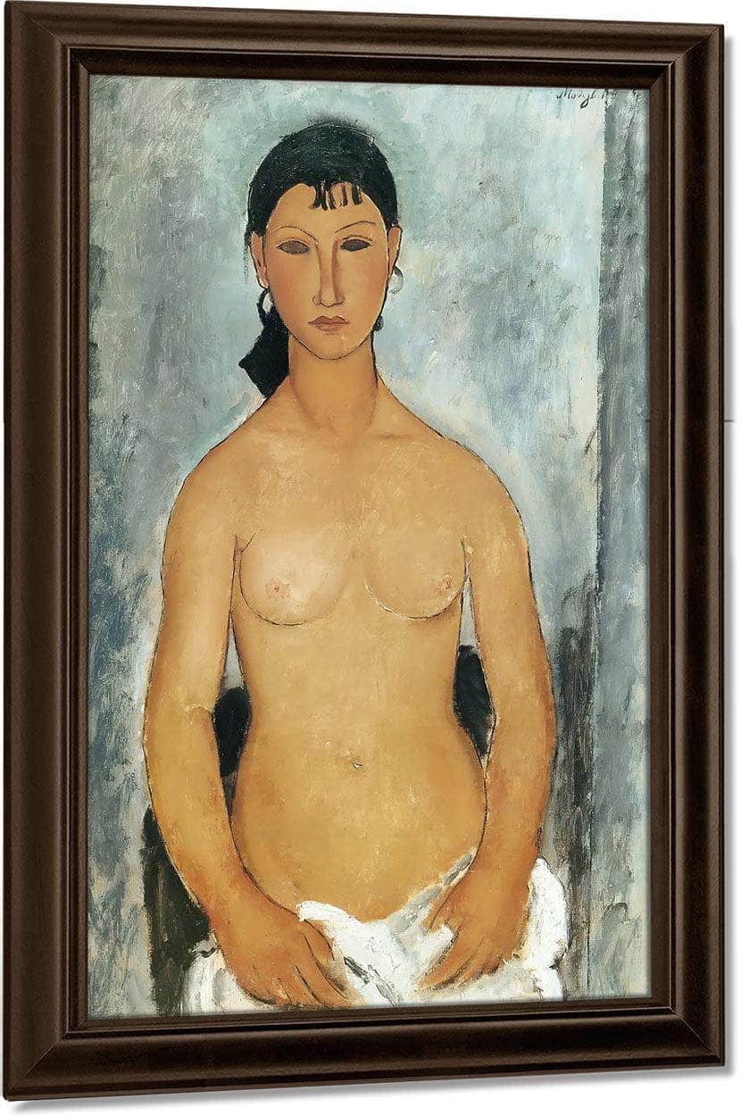 Standing Nude  Elvira 1918 By Amedeo Modigliani Fine Art Print