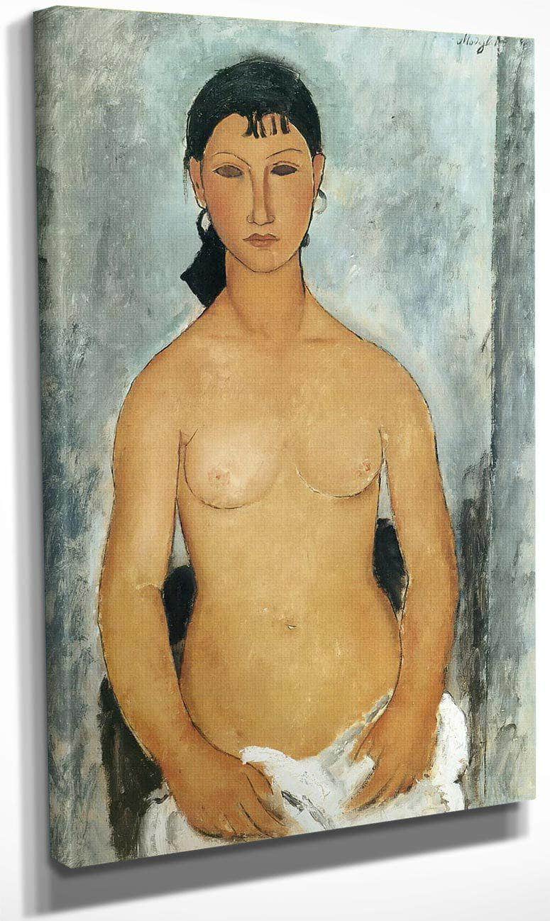 Standing Nude  Elvira 1918 By Amedeo Modigliani Fine Art Print