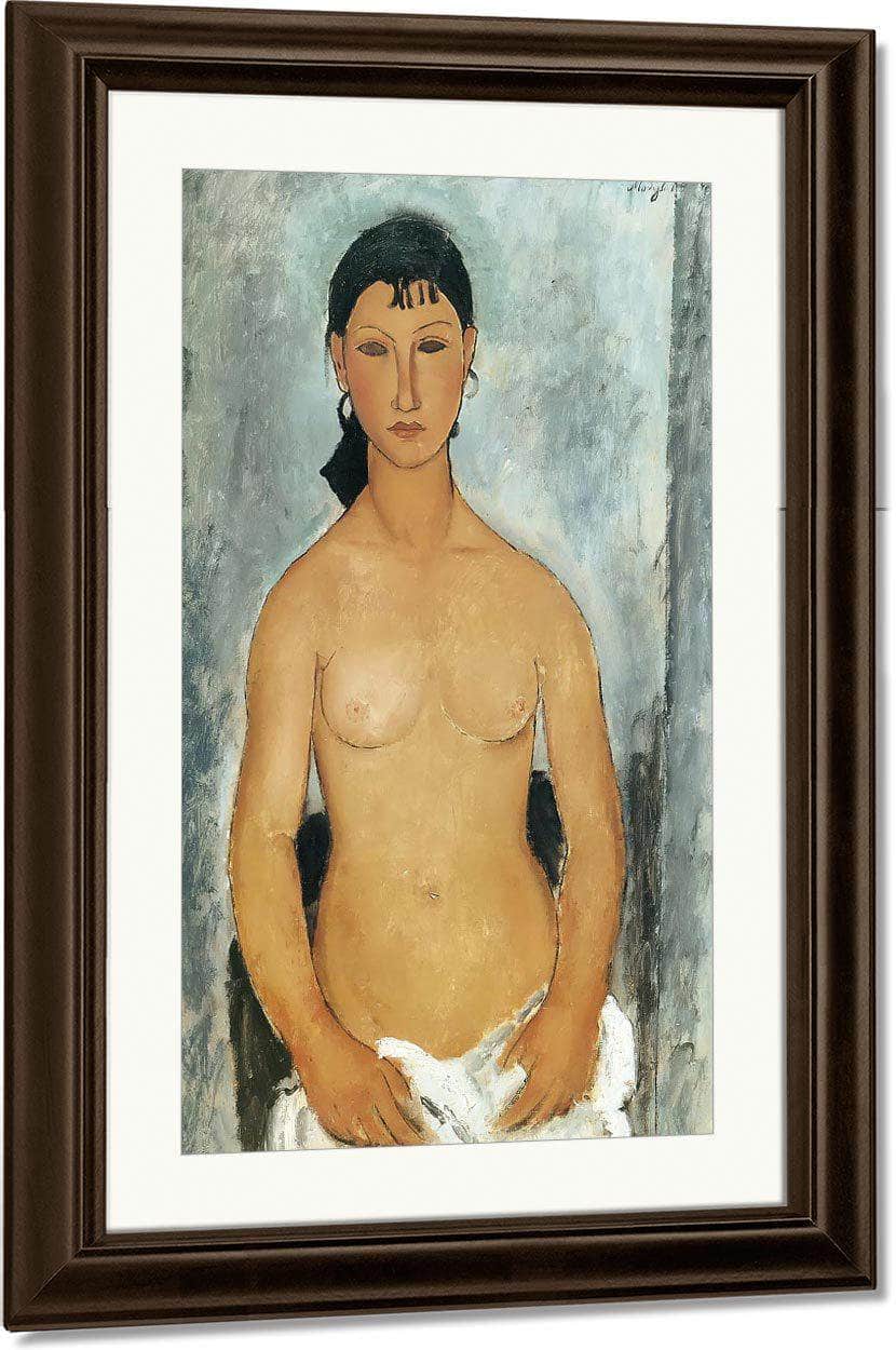 Standing Nude  Elvira 1918 By Amedeo Modigliani Fine Art Print