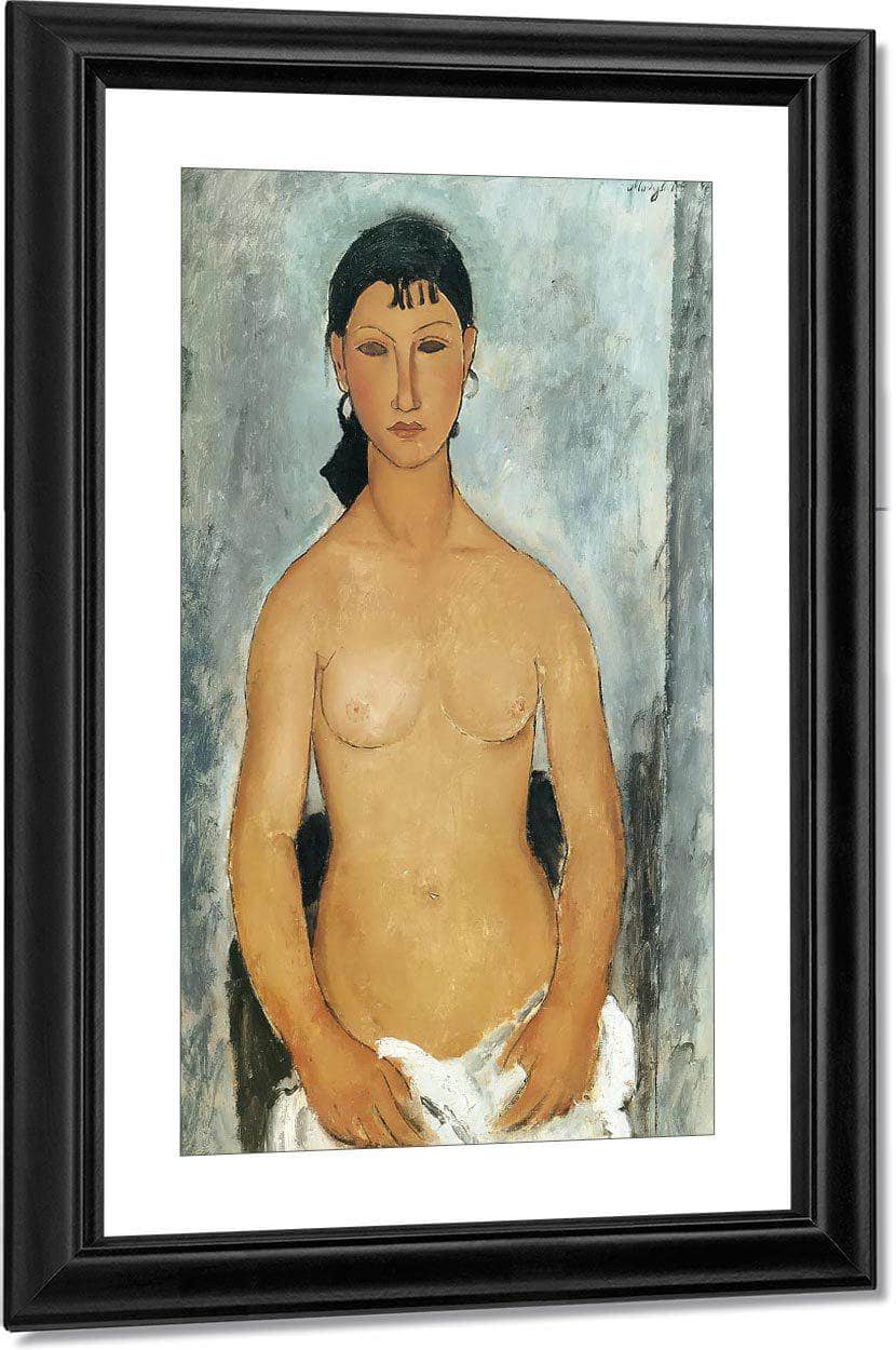 Standing Nude  Elvira 1918 By Amedeo Modigliani Fine Art Print