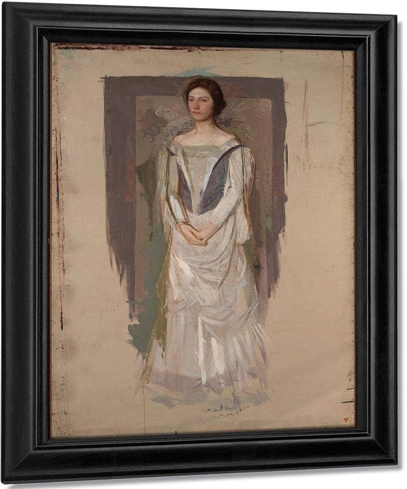 Standing Woman By Abbott Handerson Thayer Fine Art Print