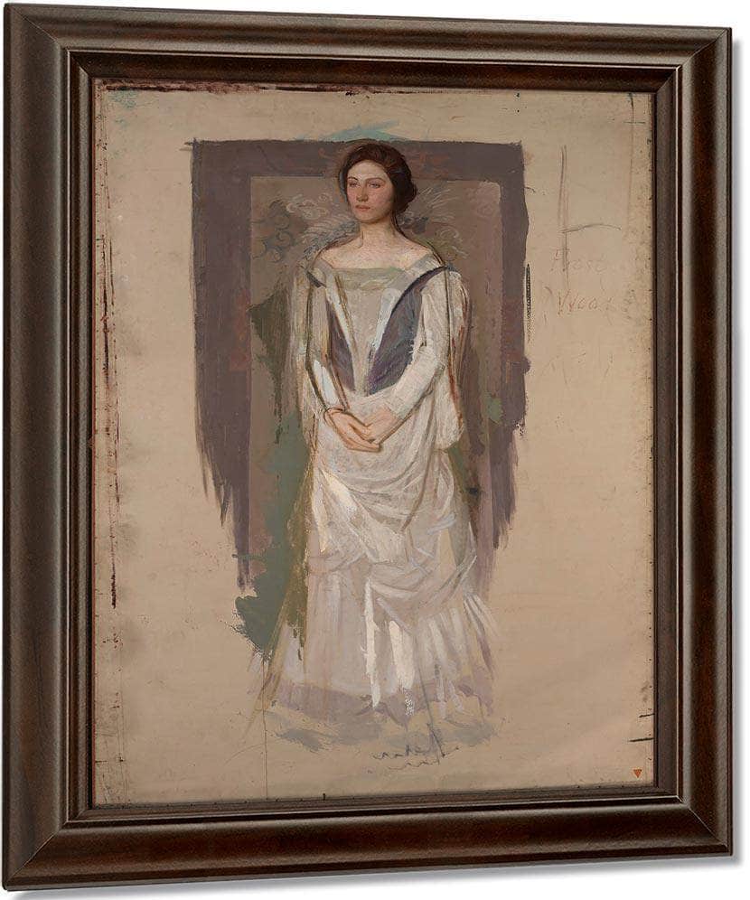 Standing Woman By Abbott Handerson Thayer Fine Art Print