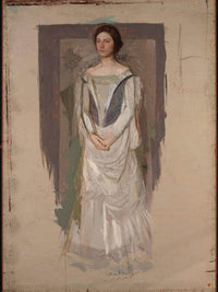 Standing Woman By Abbott Handerson Thayer Fine Art Print