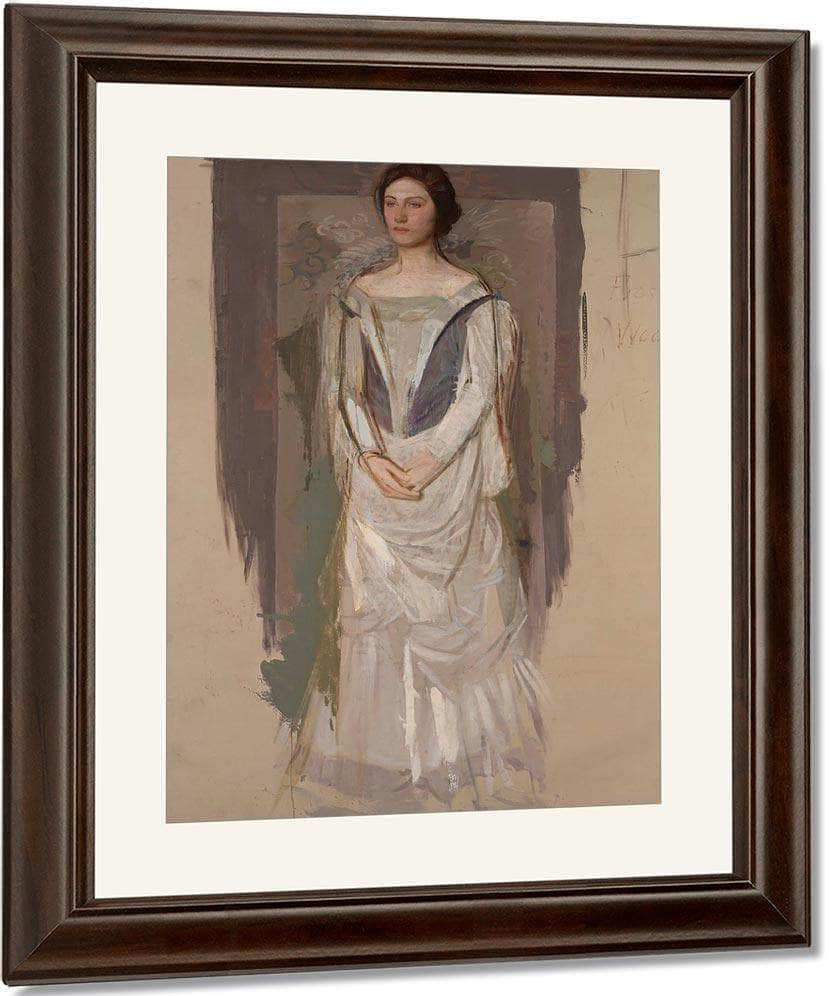 Standing Woman By Abbott Handerson Thayer Fine Art Print