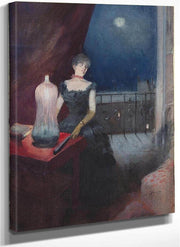 Standing Woman With A Fan Jean Louis Forain By Fine Art Print