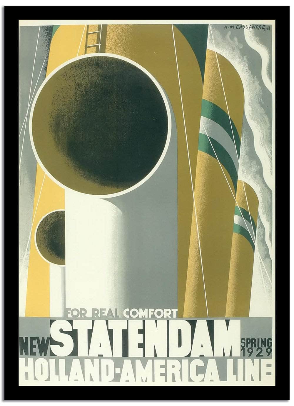 Statendam  Vintage Poster Fine Art Print