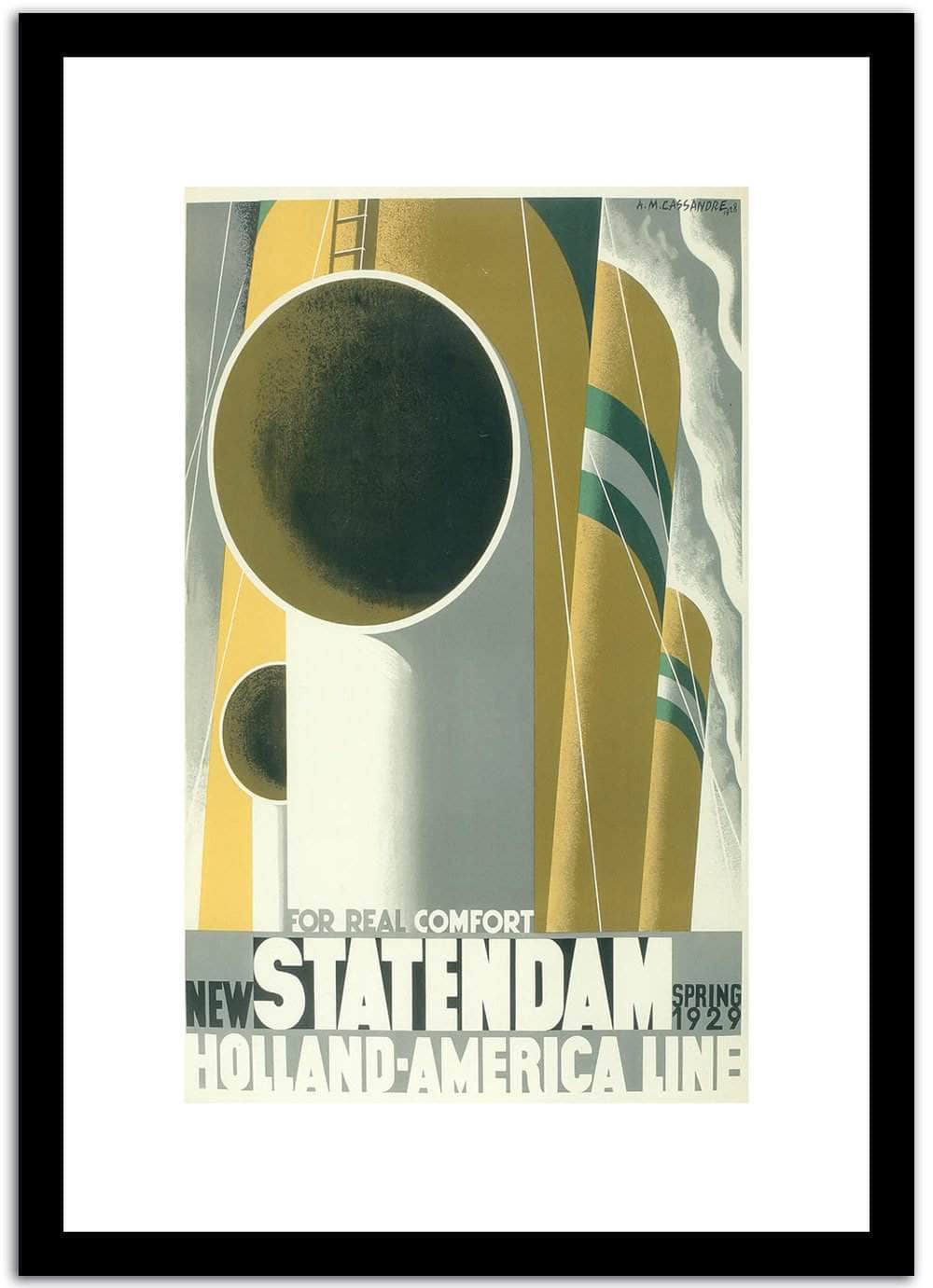 Statendam  Vintage Poster Fine Art Print