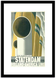 Statendam  Vintage Poster Fine Art Print