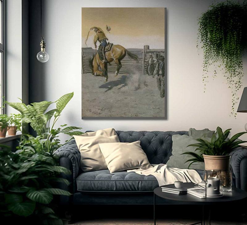 Stay With Him By Maynard Dixon Fine Art Print