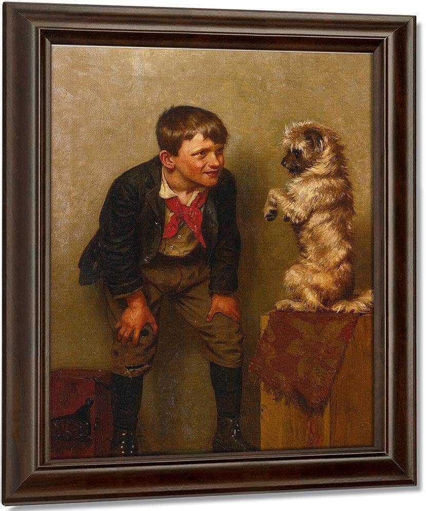 Steady! By John George Brown Fine Art Print