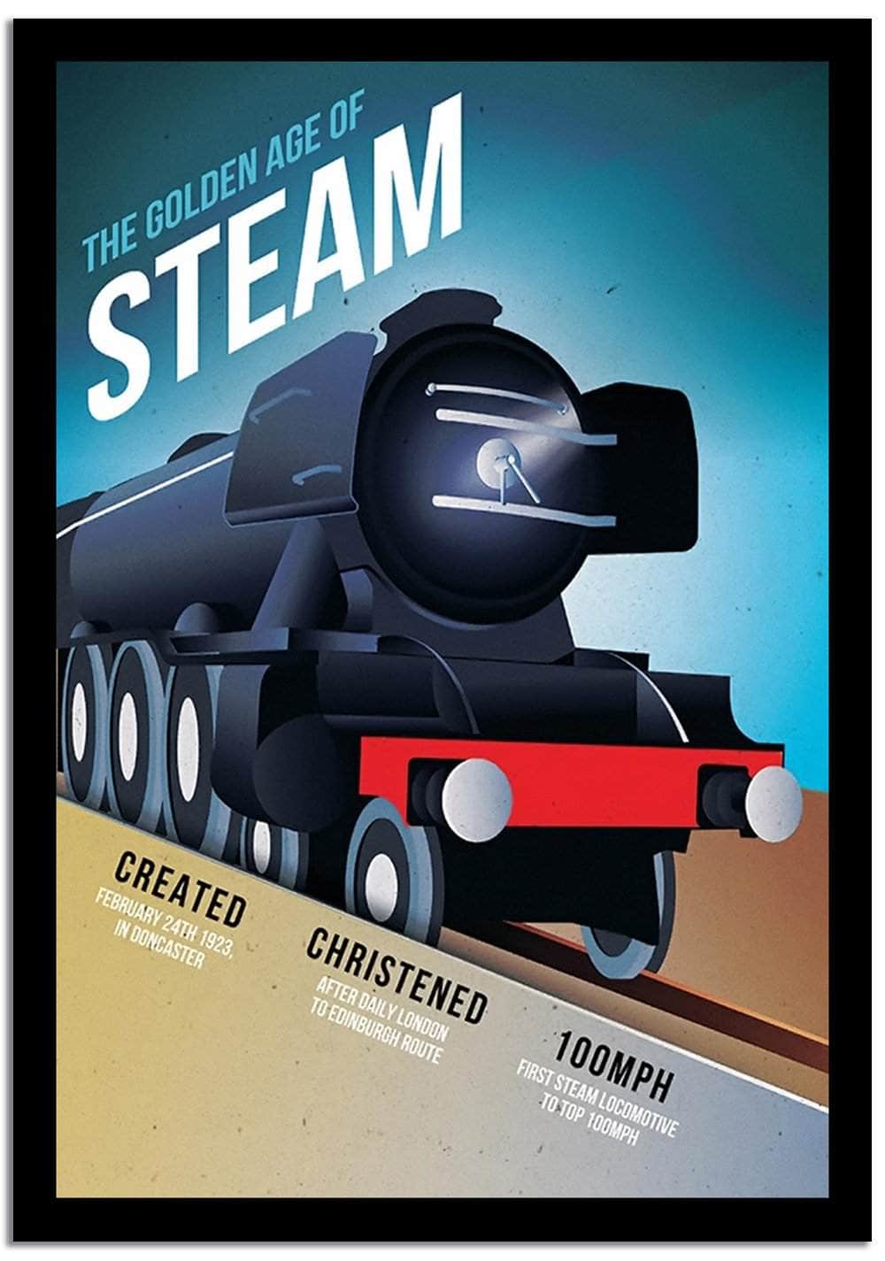 Steam  Vintage Poster Fine Art Print