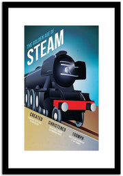 Steam  Vintage Poster Fine Art Print