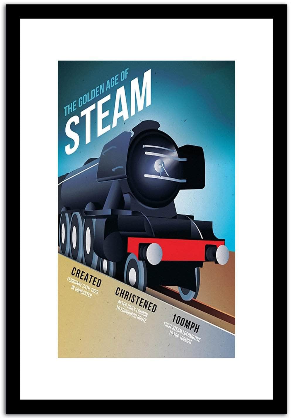 Steam  Vintage Poster Fine Art Print