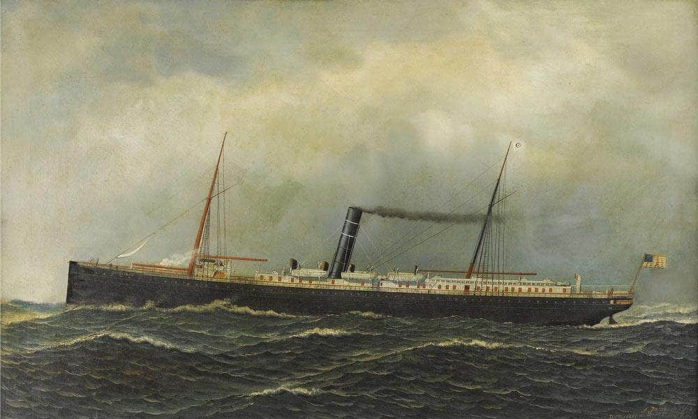 Steamship Seguranca 1902 By Antonio Jacobsen Fine Art Print