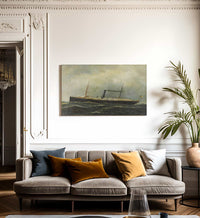 Steamship Seguranca 1902 By Antonio Jacobsen Fine Art Print