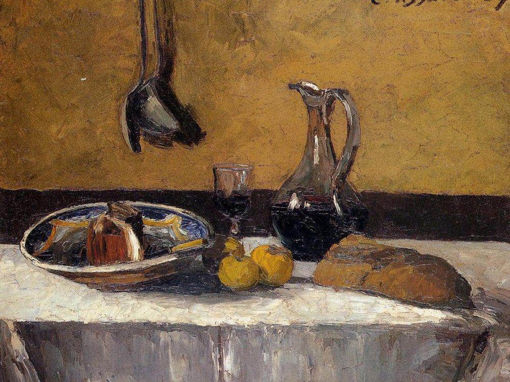 Still Life 1867 By Camille Pissarro Fine Art Print