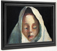 Still Life Child 1039 S Head With White Cloth 1907 By Paula Modersohn Becker Fine Art Print