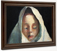 Still Life Child 1039 S Head With White Cloth 1907 By Paula Modersohn Becker Fine Art Print