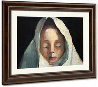 Still Life Child 1039 S Head With White Cloth 1907 By Paula Modersohn Becker Fine Art Print