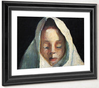 Still Life Child 1039 S Head With White Cloth 1907 By Paula Modersohn Becker Fine Art Print