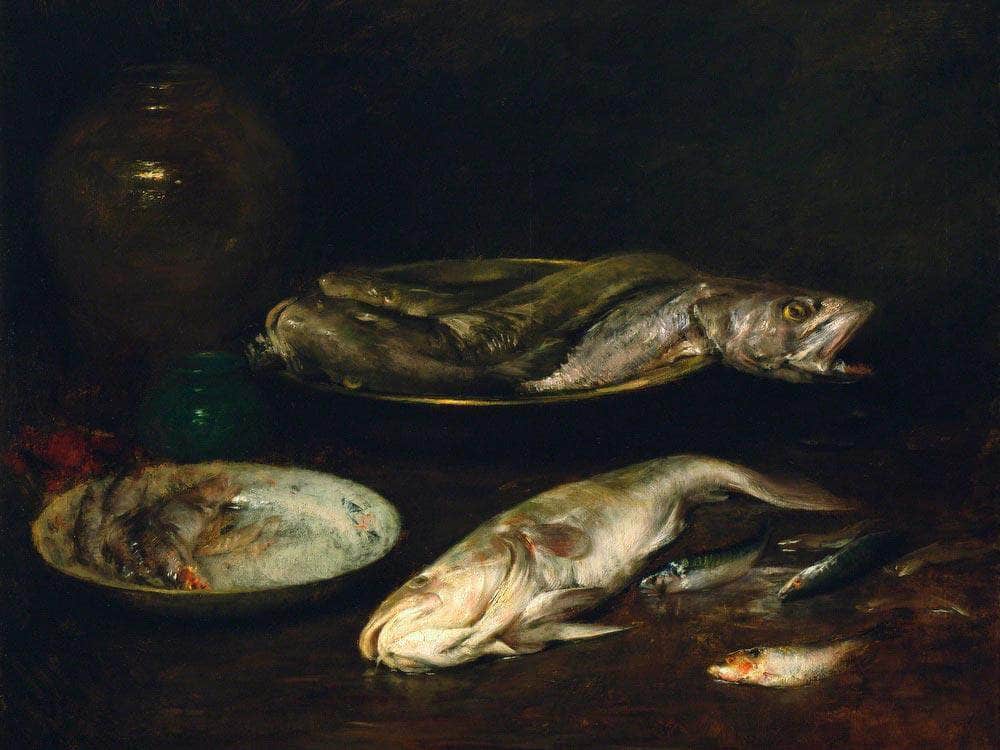 Still Life   Fish By Chase William Merritt Fine Art Print