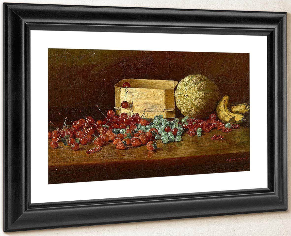 Still Life Of Fruit By Joseph Kleitsch Fine Art Print