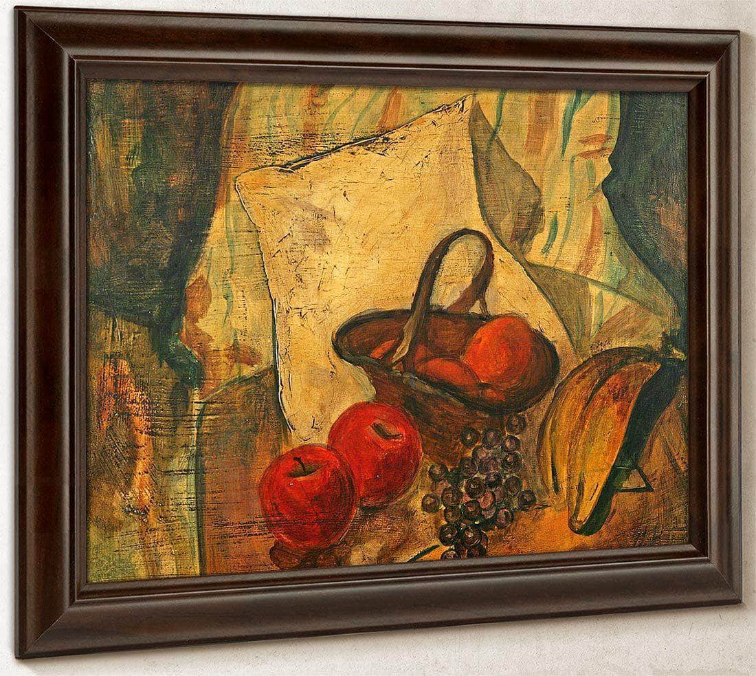 Still Life Of Fruit In A Basket By Alfred Henry Maurer Fine Art Print